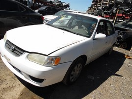 2001 Toyota Corolla LE White 1.8L AT #Z22906